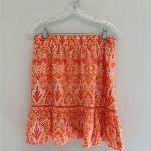LOFT Paisley Ruffle Hem Women’s Skirt